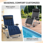 VINGLI 29" Padded Zero Gravity Chair, Lounge Chair - Image 7