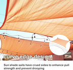 SUNLAX Sun Shade Sail 20' x 22' Peach Fuzz Rectangle Canopy Sail Shade Cover UV - Image 2