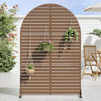 Casaphoria 72" H x 47" W Arched Metal Privacy Screen by Casaphoria