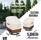 Outdoor Chair Covers 2 Pack, 100% Waterproof Heavy Duty Patio Furniture Covers - Image 2