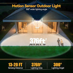 TECKNET 461 LED Solar Powered Outdoor Lights, 270° Angle & 3 Lighting Modes - Image 6