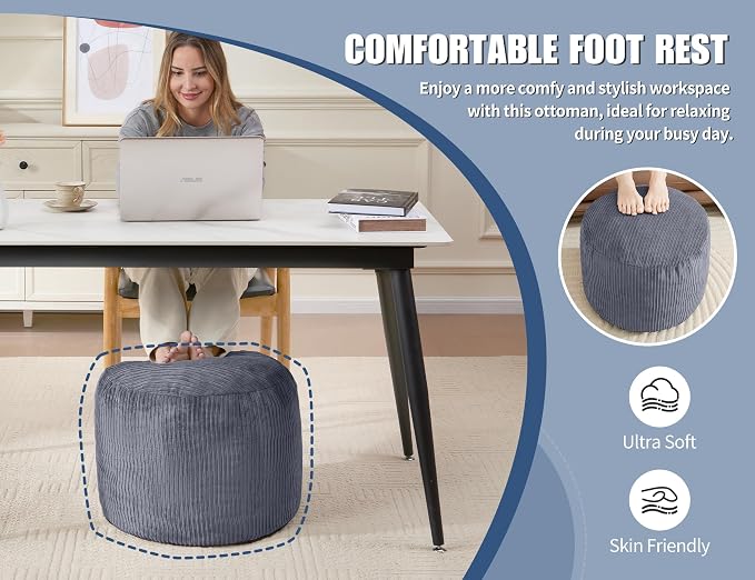 Pouf Ottoman Foot Stools Ottoman - Image 4