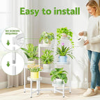 7 Tier Plant Stand Indoor Outdoor, Corner Tiered Plant Stands, Planter Display - Image 6