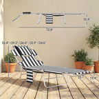 Outsunny Chaise Lounge Chair Outdoor - Image 3