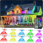 200FT Permanent Outdoor RGB Lights, IP67 Waterproof Smart Eave Lighting by Unknown