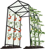 Metal Garden Arch Trellis for Climbing Plants Outdoor, 7.1FT Extra Tall by AIMUCT