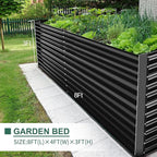 Land Guard 8x4x3ft Rectangular Galvanized Raised Garden Beds, Large-Capacity - Image 4