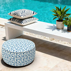 LVTXIII Outdoor Inflatable Ottoman, Portable Round Ottoman Pouf - Image 4