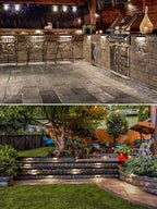 5W Retaining Wall Lights, 7 inch LED Hardscape Lighting Low Voltage Landscape - Image 4