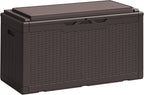 Greesum 100 Gallon Resin Deck Box Large Outdoor Storage Boxes by BuynowfromGreesum