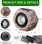 Timeflies Solar Rock Lights Outdoor, 2 Pack Super Bright Solar Spot Lights - Image 6