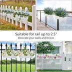 Railing Planters Outdoor Balcony 16 Inch Deck Over The Railing Planter Boxes - Image 7