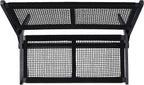 SAFAVIEH Outdoor Collection Kobina Black Acacia Wood/Black Rope Foldable Bench - Image 6