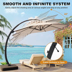 GarveeLife 11FT Cantilever Patio Umbrella - Image 6