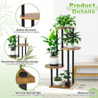 Plant Stand Indoor, 4 Tier Thickened Metal Corner Plant Shelf - Image 3
