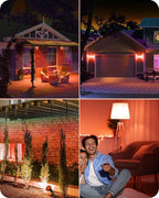 EDISHINE PAR38 Orange LED Flood Light Bulbs Outdoor, Dimmable LED Light Bulb - Image 7