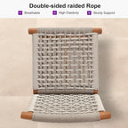 PURPLE LEAF Outdoor Bar Stools Set of 4 Aluminum Counter Height Wicker Stool - Image 7