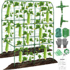 Cucumber Trellis for Raised Bed 50 x 34 Inch U-Shape Garden Trellis for by Qinzave