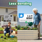 Quictent Galvanized Raised Garden Bed Kit Tall, - Image 3