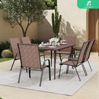 JEAREY Patio Dining Table, Outdoor Dining Table All-Weather - Image 5