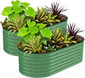 GarveeLife 2 Pcs Raised Garden Beds Outdoor 8x4x2 ft by GarveeLife
