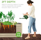Best Choice Products 4x2x2ft Outdoor Metal Raised Garden Bed, Deep Root Planter - Image 2