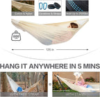PNAEUT Handwoven Mayan Hammocks, Double Rope Hammock - Image 6