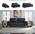 Signature Design by Ashley Bryceview Contemporary Leather Match Tufted Sofa - Image 6