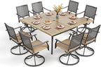 PHI VILLA 9 Pieces Outdoor Dining Set by PHIVILLAThepioneerofcomfortablehouseholdsupplies