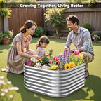 4 Pcak 2x2FT Raised Beds for Gardening, Corrugated Galvanized Steel Raised - Image 5