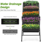 Homdox 4FT Vertical Garden Bed, 5 Tiers Raised Garden Planter, 25.6 * 26 * - Image 8