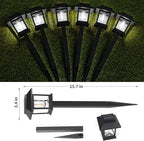 Greluna Solar Lights Outdoor, 12 Pack 6000K Waterproof Auto On/Off Solar - Image 5