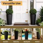 23.6" H Tall Planters for Outdoor Plants, 2 Pack Large Outdoor Planters for - Image 7