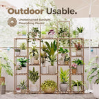 Bamworld Large Plant Shelf Plant Stand Indoor 62.2" Tall Outdoor Plant Holder - Image 2