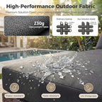 NICESOUL 10 Piece Outdoor Patio Furniture Set - Image 9