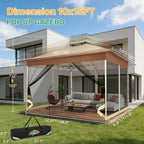 C0BIZI Gazebo 10x15 Pop up Canopy, Gazebos on Clearance-Canopy Tent - Image 5