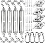 yofit 44 Pcs Shade Sail Hardware Kit, 6 Inch Outdoor Sun Sail Accessories by yofit