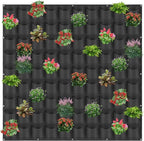 90 Pockets Hanging Planter Bags, Hanging Vertical Wall Mounted Plant Planting by Pehciroe