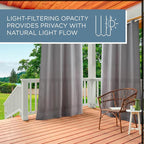 TOWN & COUNTRY BASICS Cabana Solid Heavyweight Indoor Outdoor Curtains - Image 9