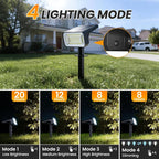 Fabrito Solar Spot Lights Outdoor 8 Pack, Auto On/Off Spotlights, IP67 - Image 3