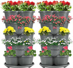 VIVOSUN 2-Pack 5 Tier Vertical Gardening Stackable Planter by VIVOSUN
