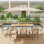 Tangkula 86.5" Large Patio Dining Table - Image 2