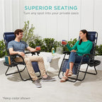 Best Choice Products Set of 2 Adjustable Steel Mesh Zero Gravity Lounge Chair - Image 7