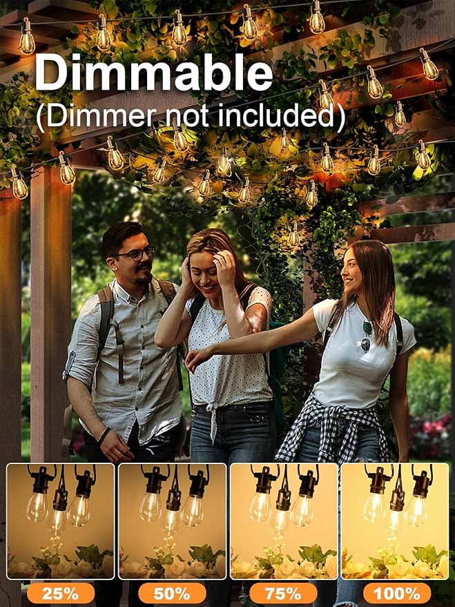 Svater Outdoor String Lights 50 FT, Patio Light - Image 5