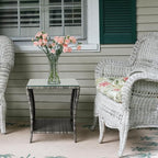 VINGLI Outdoor Wicker Side Table Patio Side Tables - Image 6