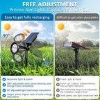 T-SUNUS Blue Solar Lights Outdoor Christmas, 2 Modes Garden Spotlights - Image 2