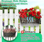 MADHOLLY Railing Planter with Drainage Holes - Image 3