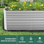 Land Guard 6x3x3ft Rectangular Galvanized Raised Garden Beds, Large-Capacity - Image 6
