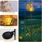 JOBOSI Solar Moon Butterfly Decorative Gift, Solar Butterfly Ground Stake Light - Image 9
