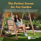 All Things Cedar Wooden Porch Swing, Outdoor Patio Furniture, 4 Foot - Image 4